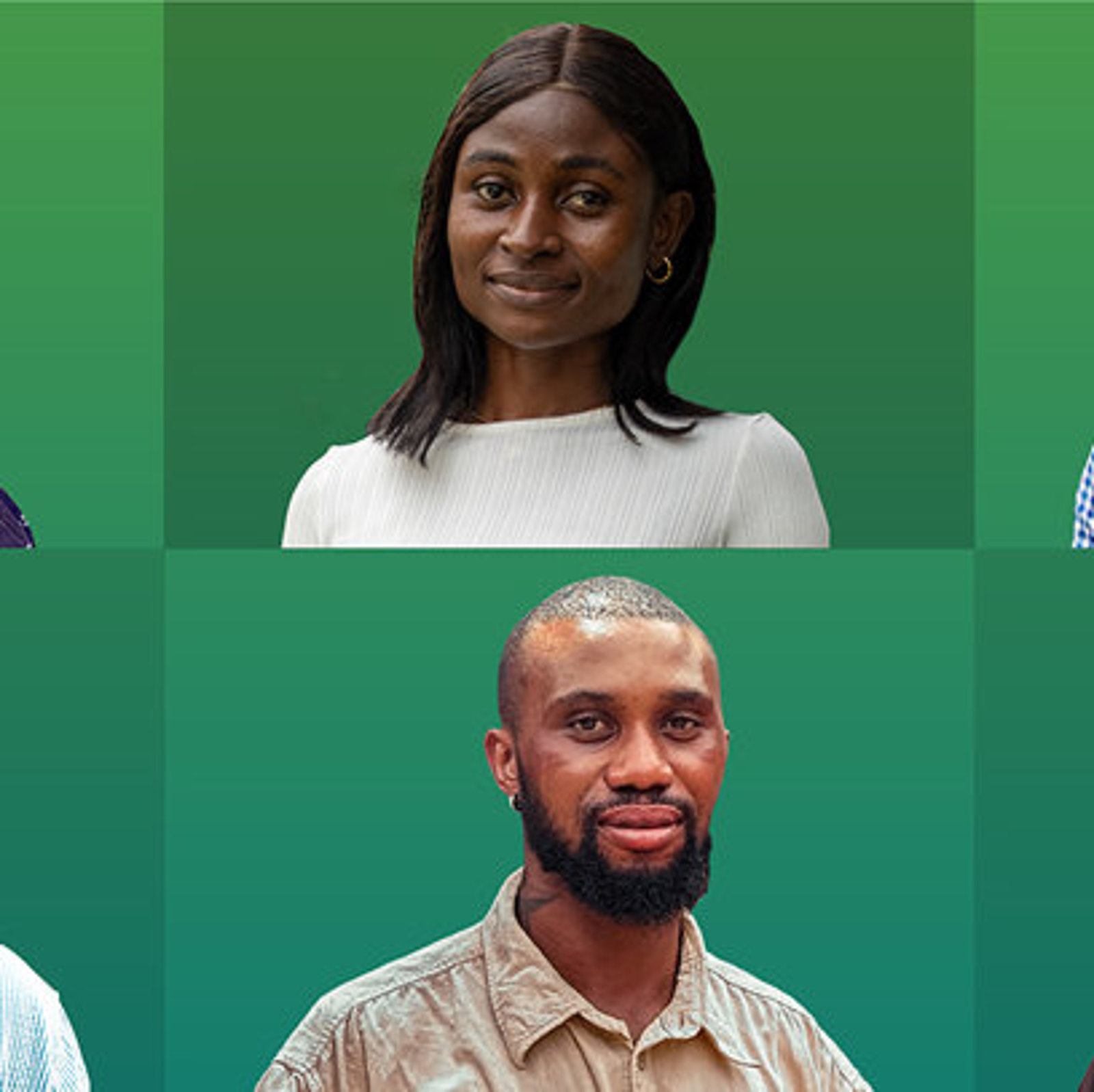 Portraits of participants of the ARRIVES programme